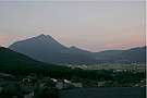 本館客室からの眺めは抜群(夕焼けです)