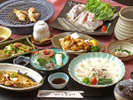 ふぐと地魚、どちらとも食べれる贅沢プラン♪
