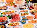 夕食ブッフェ