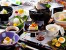 湯布院の旬食材をふんだんに使用した【ヘルシー懐石一例】四季の彩りをお楽しみ下さい