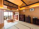 【別館悠山】山吹タイプ和室から囲炉裏の間を望む
