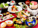 近江牛せいろ蒸しがメインの会席(2019春のイメージ)