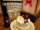 記念日に!米沢市内で人気店のケーキ&地元産スハ°ークリンク゛ワイン