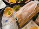呼子産イカ活き造り