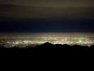 富山平野の夜景