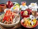 【ぶな】大人旅プラン限定 ずわい蟹ほうろく会席~冬の味覚の王様ずわい蟹をあつあつのほうろく焼きで~