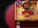 懐石料理『浪漫(ROMAN) 』は当館の料理長が最も力を入れる当館で最上級のお料理です!