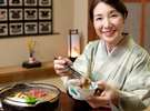 特製割り下で人気のすき焼き♪♪〆はおうどんで!!
