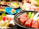 別注料理『和牛陶板焼き』&【お食事処 花鳥】和食会席と四季彩鍋のイメージ