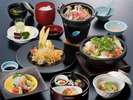 当宿イチオシ!!びざんプラン ※鶏ステーキと海鮮の石焼は3人盛りです。