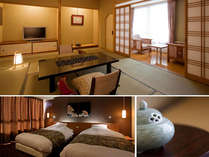 【らくわ和洋室】2011年12月リニュアル♪和室とベッドルームの二間続きの特別室（一例）