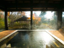 「硫酸塩泉」溢れる大浴場は薬効の湯、皮膚病や外傷に効く、優しい泉質は妊婦さんや赤ちゃんの肌にも安心! 猿ヶ京ホテル プランをみる
