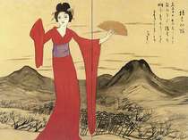 【竹久夢二伊香保記念館】数々の美人画、デザイン画、水彩画、素描など、幅広い作品を16,000点所蔵。
