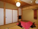 客室「夫神岳」７．５畳の和室です。大部屋からリニューアルした新夫神岳です。