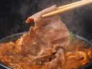 飛騨牛すき焼き　やわらかく上品な食感の高級ブランド肉