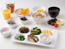 ◆朝食ビュッフェ｜盛り付け一例（和）