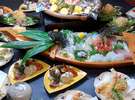 友善の人気「漁火料理」です。新鮮な日本海の魚介類を存分にお召し上がり下さい！