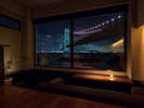 明石海峡大橋　神戸の夜景一望