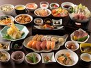 【夕食】バイキング料理の一例
