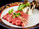 会津牛ステーキのランクをグレードアップ！お肉派の方におすすめのプランです。写真は一例です。