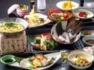【夕食会席】白浜名物「九絵会席」(一例)