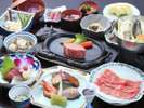 ◆ご夕食／山形牛鉄板ステーキ付和食膳※イメージ