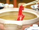 **しゃぶしゃぶ一例…当館特製の合わせ出汁がおすすめポイント！