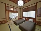 和の落ち着きと品のある「桔梗の間」。静かで心安らぐ空間。
