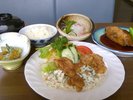【日替わり夕食一例】日替わりで小鉢・ミニ刺身・肉料理・魚料理をご用意！