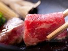 ◆贅沢♪三大食会席◆肉の旨味を閉じ込み味わう、牛の陶板焼き