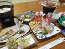 *【夕食例】十和田の山川の幸を楽しめるお食事です。