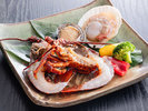 豪華海鮮焼き（活〆鮑・ホタテ・ミナミイセエビ）　※イメージ