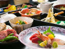 【千種会席】海の幸の盛り合わせや天ぷらなど彩り豊かなお料理の数々！