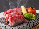 【彩美牛の石焼き】千葉県産のブランド牛『彩美牛』を石焼きでご賞味くださいませ。