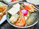 【夕食】ウトロ産魚介類をふんだんに使った名物「ペレケ鍋」♪