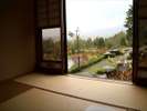 眺望の良い客室は、遠く会津盆地を眺められます！