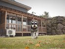 看板犬ハチ（ドッグラン）