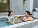 U利用プランでは、クラフトビールorサイダーを1杯提供！お風呂で乾杯♪