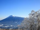長期滞在しないとなかなか見れない安比高原スキー場セカンド最上部からの絶景(岩手山)。[2023-01-19撮影]