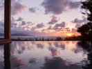 【大浴場】インフィニティ露天風呂/夕刻 -夕日ヶ浦温泉- 男女入替制 移りゆく景色に溶け込む夕刻