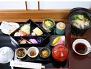湯豆腐付き朝食一例＊異なる場合もございます