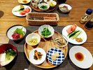 日替わりのお野菜のおかずと、会津名産桜肉と、お肉もちょっとだけついたヘルシーなお夕食です。