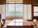 客室からは瀬戸内海を眺望できます。落ち着いた雰囲気がご夫婦やカップルに人気です。