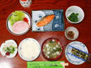 【朝食一例】入善産コシヒカリを使った和朝食をどうぞ。