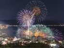 全国新作花火競技会。例年秋に行われます。全国の花火師が新作を披露して腕を競い合います。素材：写真AC