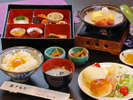 赤穂の源を使った卵かけご飯は絶品！朝食は和朝食をご用意致します。