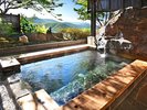 美ヶ原高原を望む絶景貸切り露天風呂
