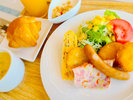 【朝食の一例（洋）】朝食プレートは和食と洋食を日替わりでご提供となります