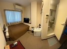 【バストイレ付洋室】の部屋タイプ。　客室内にユニットバスがあります。