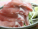 #【ご夕食　単品一例】野菜タップリ♪ブランド豚「純白のビアンカ」の陶板焼き